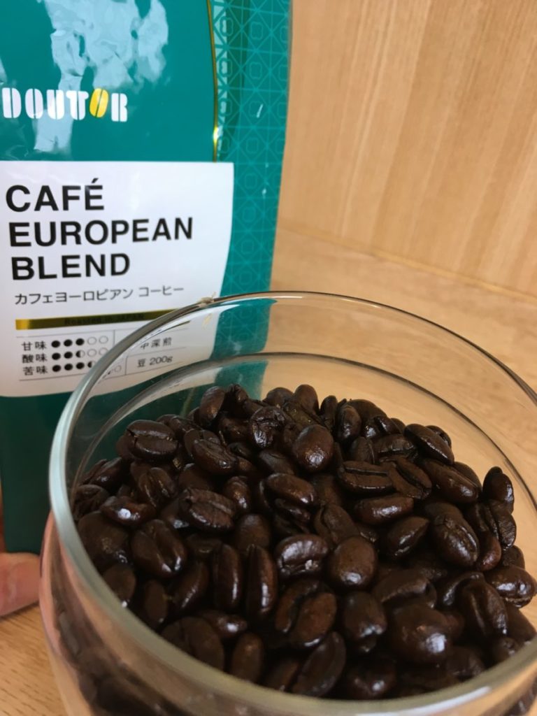 ドトールのコーヒー豆「カフェヨーロピアン」4つの器具で飲んでみた