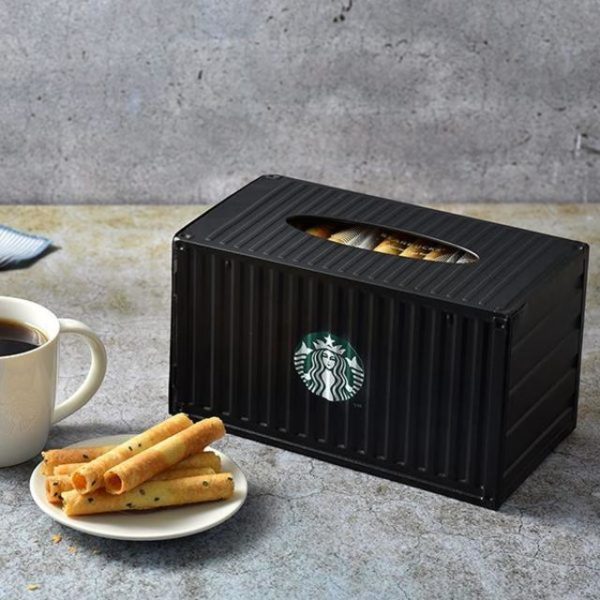 スタバ ロゴ入りティッシュケース ボックス シンプルなデザインが魅力的 山口的おいしいコーヒーブログ