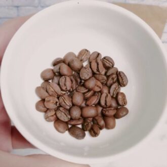 ロクメイブレンドのコーヒー豆の状態