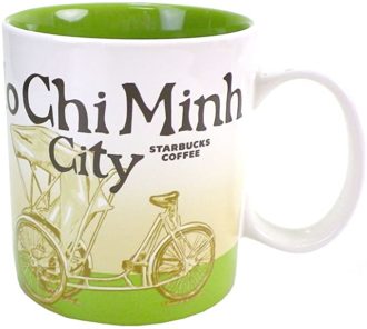 STARBUCKS スターバックス スタバ マグカップ 食器 コップ 陶器 ホーチミン Ho Chi Minh City ベトナム 限定 16oz 自転車タクシー コーヒー