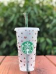 Rose Gold Kate Spade Inspired Starbucks Cup with Swarovski Rhinestones